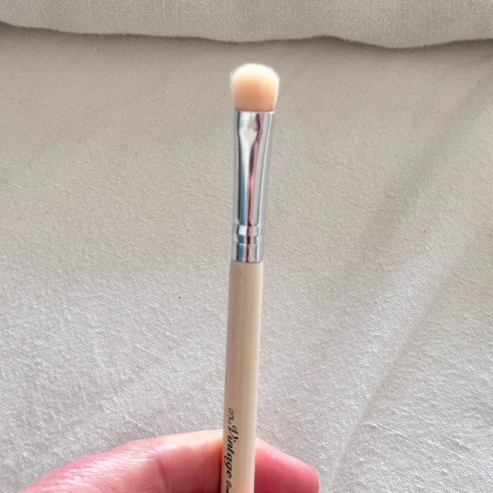 THE VINTAGE COSMETIC CO. 3 Pcs Cream Makeup Brush Set Eyeshadow Brushes